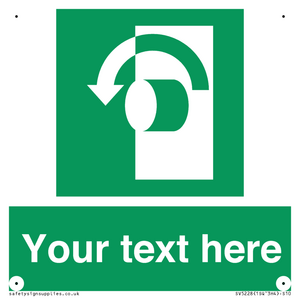 Custom Turn Anti-Clockwise Sign